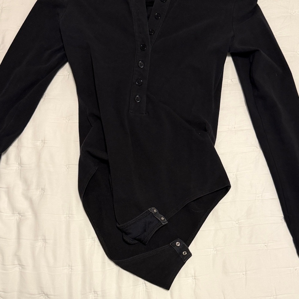Reformation Black Buttoned Top - image 4